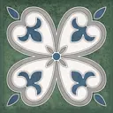 Керамическая плитка Керлайф Smalto Decor 4 Verde 15x15см 0.9 м² цвет зеленый
