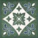 Керамическая плитка Керлайф Smalto Decor 3 Verde 15x15см 0.9 м² цвет зеленый