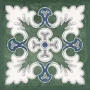 Керамическая плитка Керлайф Smalto Decor 1 Verde 15x15см 0.9 м² цвет зеленый