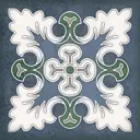 Керамическая плитка Керлайф Smalto Decor 1 Blu 15x15см 0.9 м² цвет синий