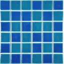 Декоративная мозаика Nsmosaic Pw4848-17 NS08PL0015 30.6x30.6см цвет Синий