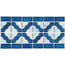 Декоративная мозаика Nsmosaic Bw0020 NS08PL0047 30.6x15см цвет Синий