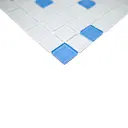 Мозаика Вива Jump blue №8 light стекло, 30x30 см, цвет белый