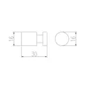 Крючок двойной RavSlezak COA0103/30 цвет хром