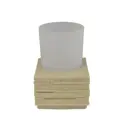 Стакан для ванной Ridder Brick полирезин цвет бежевый