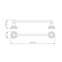 Полотенцедержатель RavSlezak MKA0701/40CMAT 42см цвет черный