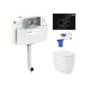 Комплект инсталляции Lavinia Boho Bell Pro 87060216 с клавишей смыва цвет черный