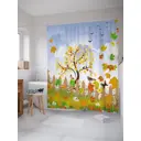 Шторка для ванной комнаты JoyArty sc_21638 200x180см цвет синий