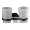 Стакан для зубных щеток D-LIN D212111 стекло цвет черный матовый