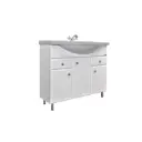 Тумба Comforty Сочи-100 белый, с раковиной