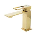 Смеситель для раковины BelBagno Luce LUC-LVM-ORO однорычажный цвет золото