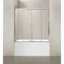 Душевая ширма на ванну BelBagno UNO-VF-2-170/145-C-Cr 145x170см