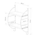 Полка для ванной комнаты Tekno-Tel MG502 56x22см