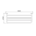 Полка для полотенец D-Lin D201909, хром
