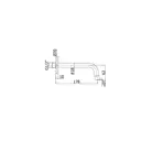 Излив Paffoni ZBOC045ST 17.50см цвет сталь