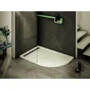 Душевой поддон Cezares TRAY-AS-RH-100/80-30-W-L ассиметричный искусственный камень 100x80см