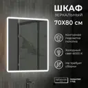 Шкаф зеркальный подвесной Reflection RF2314CH 66x76см цвет белый