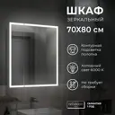 Шкаф зеркальный подвесной Reflection RF2212CB 66x76см цвет белый