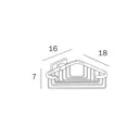Полка для ванной комнаты Inda A18310CR 17x15см