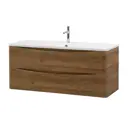 Тумба под раковину подвесная Belbagno ACQUA-1200-2C-SO-RR 120см цвет дуб