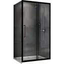 Душевой уголок Abber AG30160BH-S70B прямоугольник 70x160см черный профиль эффект стекла прозрачный