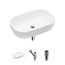 Накладная раковина Lavinia Boho Bathroom Sink 21520003 фарфор 54 см с донным клапаном и металлическим сифоном