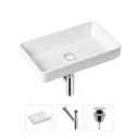 Накладная раковина Lavinia Boho Bathroom Sink Slim 21520144 фарфор 55 см с донным клапаном и металлическим сифоном