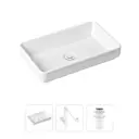 Накладная раковина Lavinia Boho Bathroom Sink Slim 21520161 фарфор 55 см с донным клапаном и металлическим сифоном