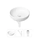 Накладная раковина Lavinia Boho Bathroom Sink Slim 21520175 фарфор 40 см с донным клапаном и металлическим сифоном