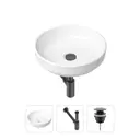 Накладная раковина Lavinia Boho Bathroom Sink Slim 21520170 фарфор 40 см с донным клапаном и металлическим сифоном