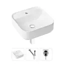 Накладная раковина Lavinia Boho Bathroom Sink Slim 21520286 фарфор 42 см с донным клапаном и металлическим сифоном