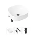 Накладная раковина Lavinia Boho Bathroom Sink Slim 21520263 фарфор 40 см с донным клапаном и металлическим сифоном