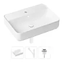 Накладная раковина Lavinia Boho Bathroom Sink Slim 21520338 фарфор 60 см с донным клапаном и металлическим сифоном