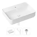 Накладная раковина Lavinia Boho Bathroom Sink Slim 21520368 фарфор 60 см с донным клапаном и металлическим сифоном