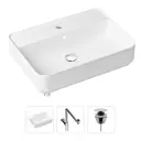 Накладная раковина Lavinia Boho Bathroom Sink Slim 21520370 фарфор 60 см с донным клапаном и металлическим сифоном