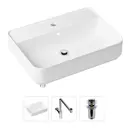 Накладная раковина Lavinia Boho Bathroom Sink Slim 21520369 фарфор 60 см с донным клапаном и металлическим сифоном