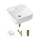 Накладная раковина Lavinia Boho Bathroom Sink Slim 21520309 фарфор 42 см с донным клапаном и металлическим сифоном
