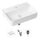 Накладная раковина Lavinia Boho Bathroom Sink Slim 21520326 фарфор 60 см с донным клапаном и металлическим сифоном