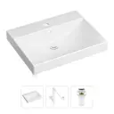 Врезная раковина Lavinia Boho Bathroom Sink 21520594 фарфор 60 см с донным клапаном и металлическим сифоном