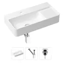 Накладная раковина Lavinia Boho Bathroom Sink Slim 21520503 фарфор 60 см с донным клапаном и металлическим сифоном