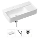 Накладная раковина Lavinia Boho Bathroom Sink Slim 21520523 фарфор 60 см с донным клапаном и металлическим сифоном