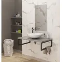 Столешница в ванную Leman 6.ST1000.BPL.7.3 100x50см МДФ цвет серый