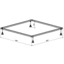 Каркас для поддона Aquanet 98x98