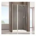 Душевая дверь Allen brau 00294063 140см эффект стекла прозрачный распашной