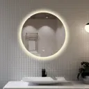 Зеркало для ванной Alfa mirrors Na-9Na-9d с подсветкой 90x90см