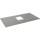 Столешница в ванную Allen brau 00274516 85x46см Синтетический камень цвет серый