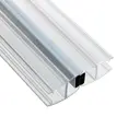 Магнитный уплотнитель для душевой кабины 10 мм M1216 угол 180 длина 2 м