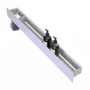 Полка для ванной комнаты Flow Fl-sky-pa90л-б металл 96x15 см