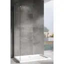 Душевая перегородка Abber S101 100x195см серебро профиль