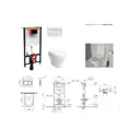 Комплект инсталляция с унитазом Vitra 9012B003-7206 цвет белый